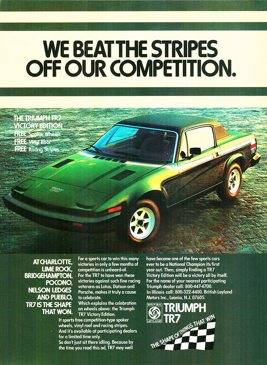 1980 Triumph Auto Advertising